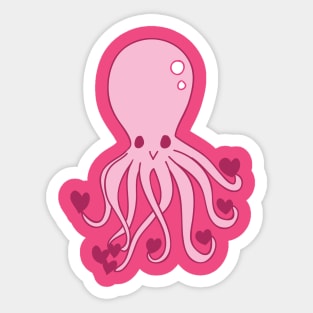 Love Octopus Sticker